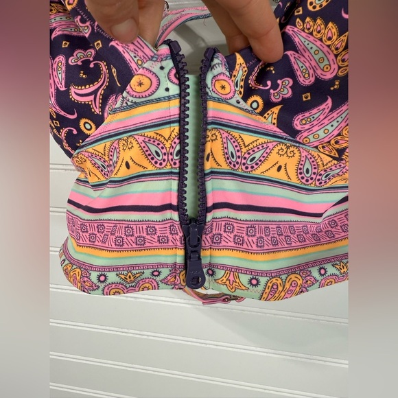 Victoria’s Secret tankini bikini paisley pink, purple, mint swimsuit set. Size M - Picture 16 of 16